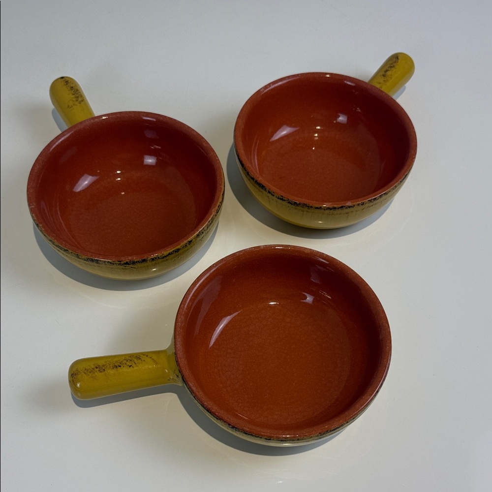 De Silva Set of 3 Italian Handmade Soup or Chili Bowls